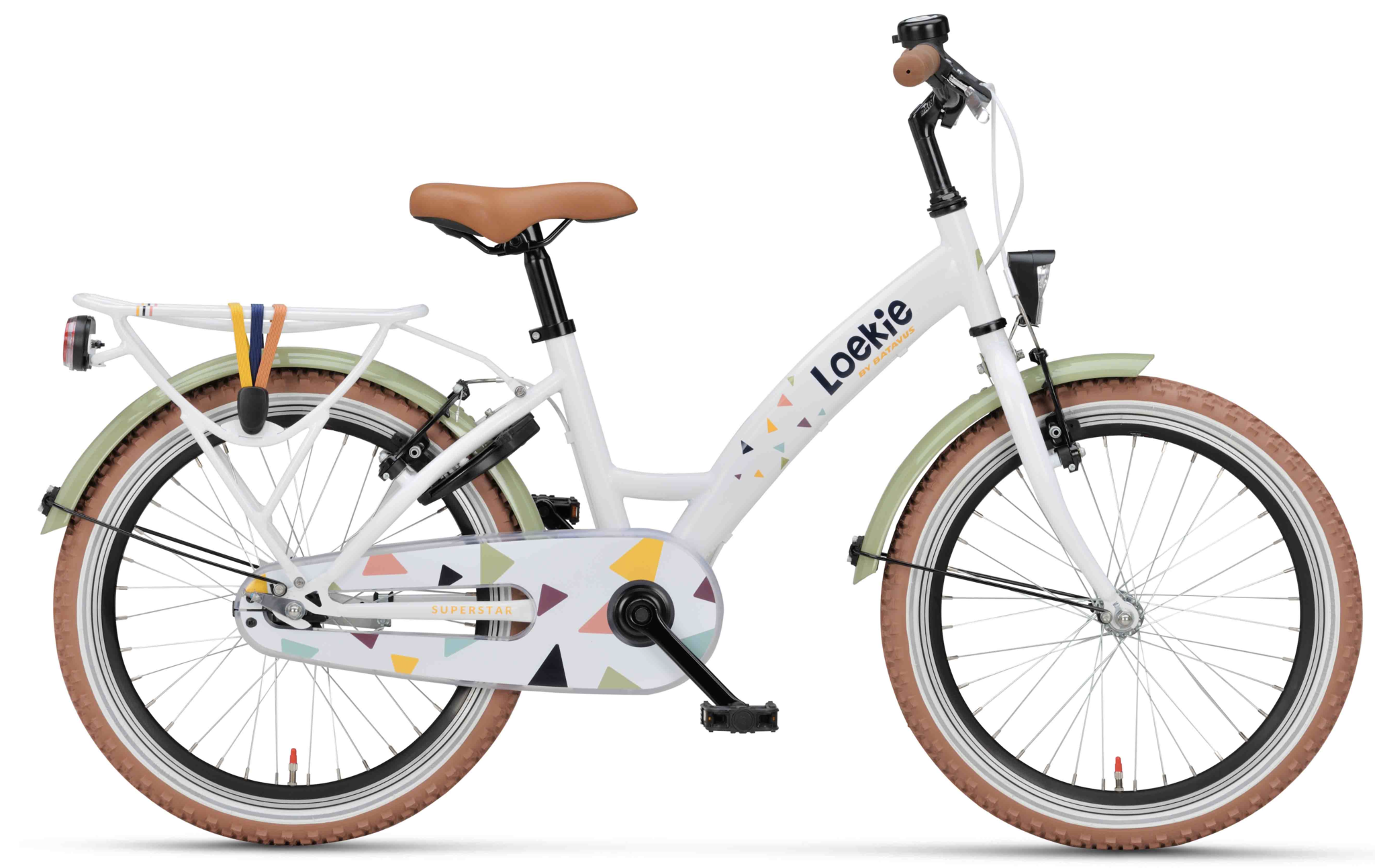 Loekie Superstar meisjesfiets 20" Terrazzo 6+