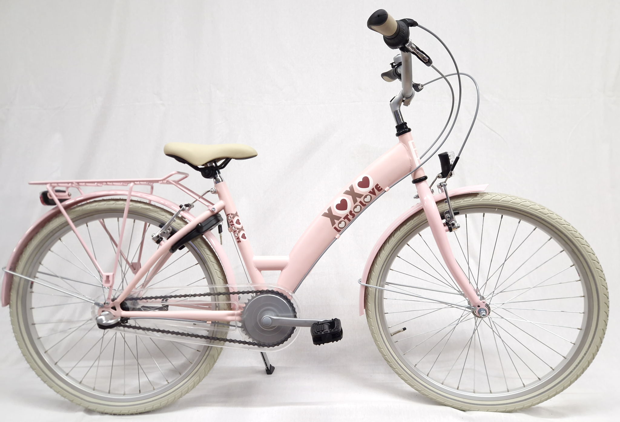 Showroom model - Bike Fun Lots of Love 26" 3 versnellingen roze 10+