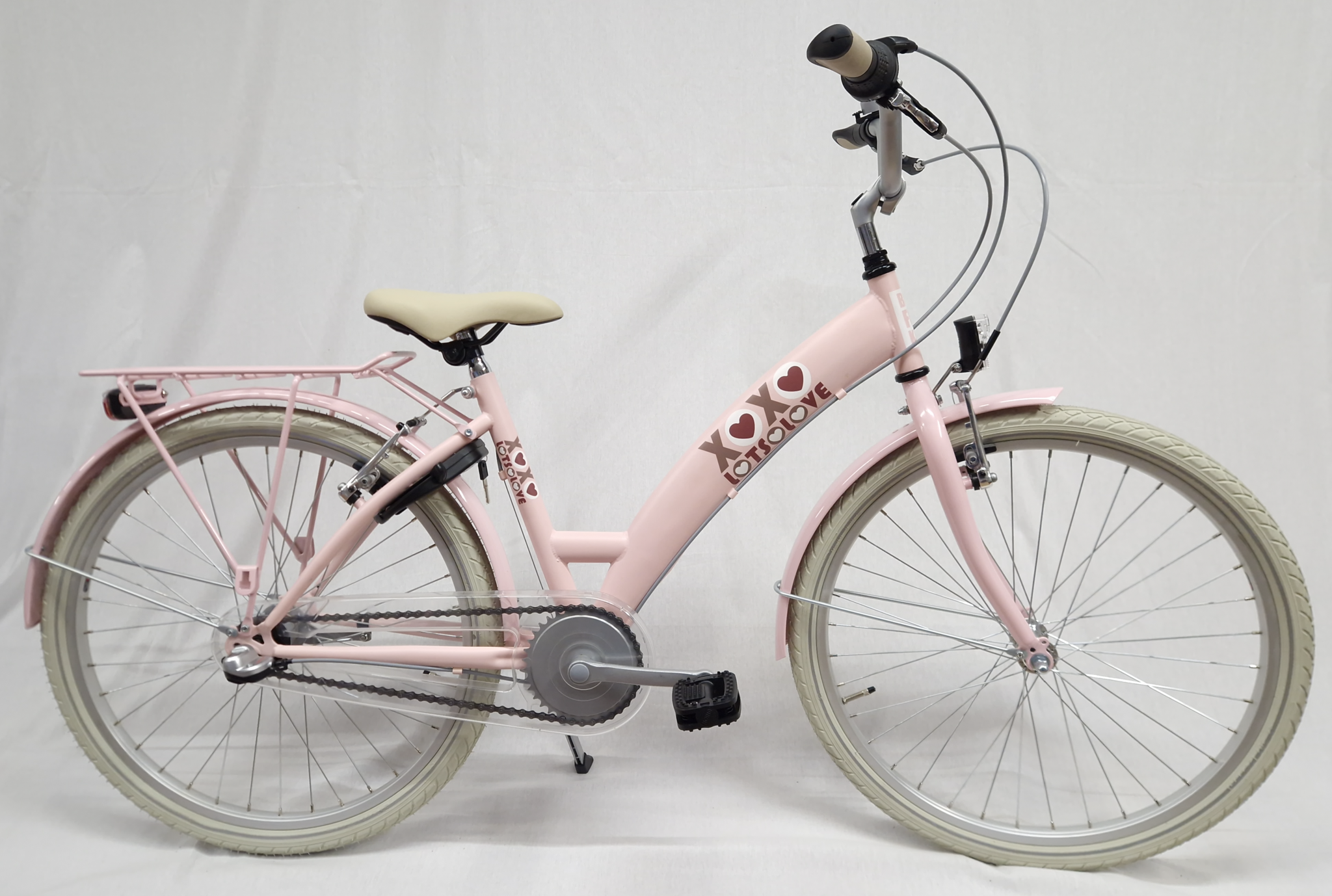 Showroom model - Bike Fun Lots of Love 26" 3 versnellingen roze 10+