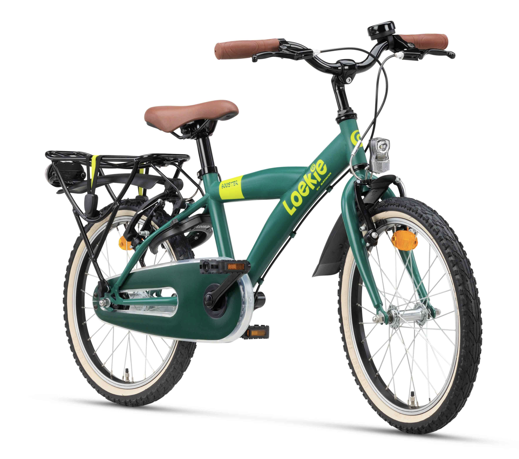 Showroom model - Loekie Booster 18" jongensfiets Groen 5+