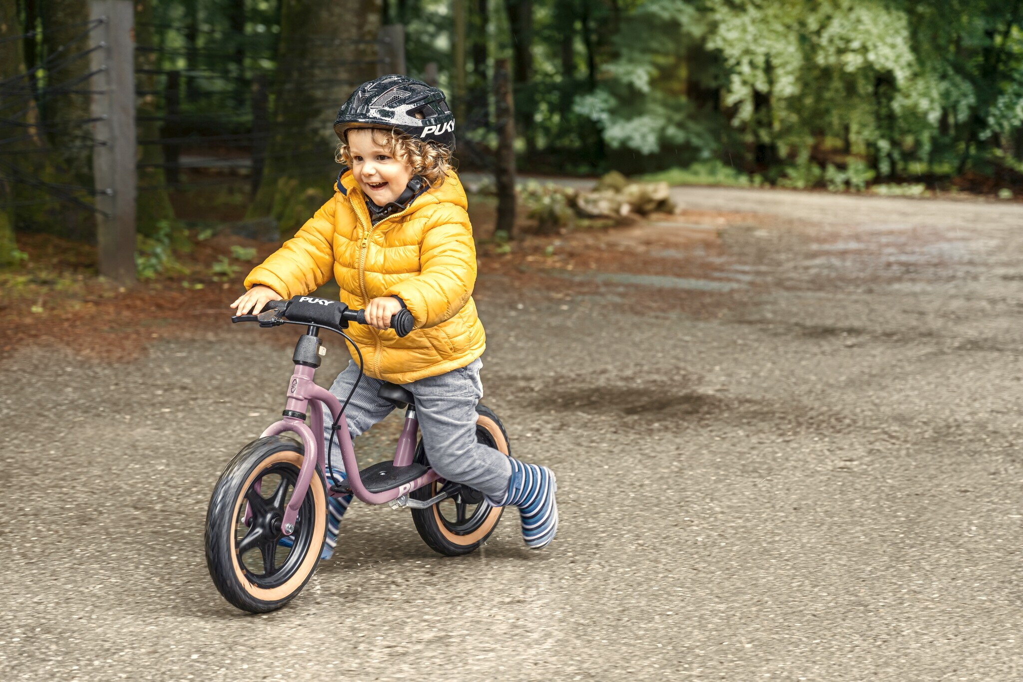 Puky loopfiets met handrem Perky Purple 2,5+