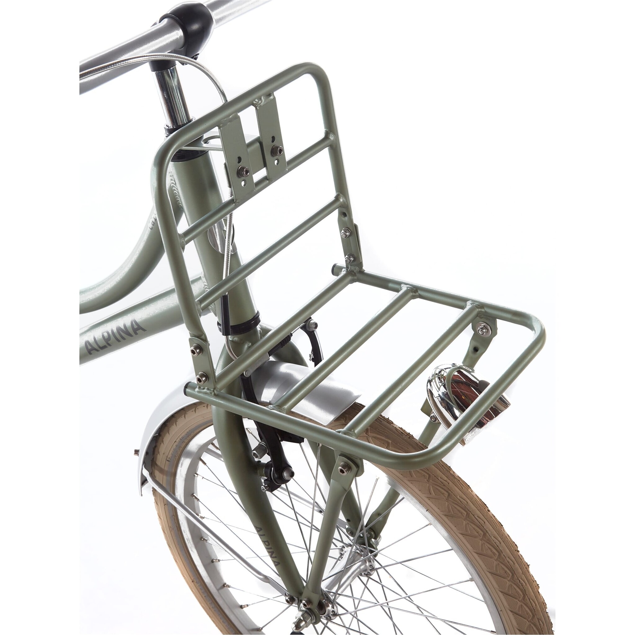 Showroom model - Alpina Cargo meisjesfiets met voordrager 22" Velvet Green Matt 6+