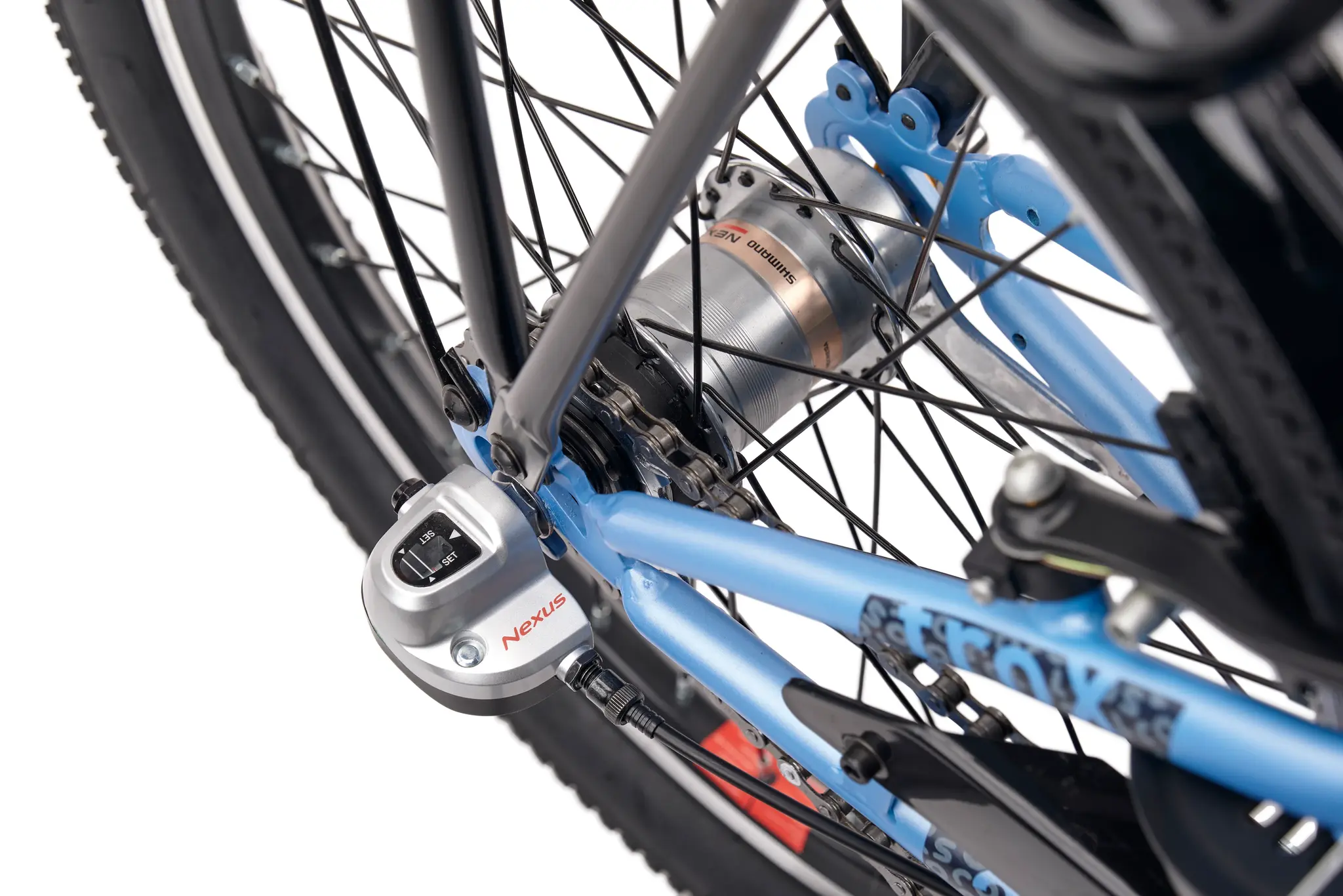 S'COOL troX 20" Ice Blue 3-Speed 6+