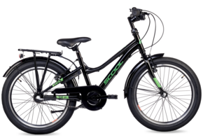 S'COOL troX  20" Black-Neon 3-Speed 6+