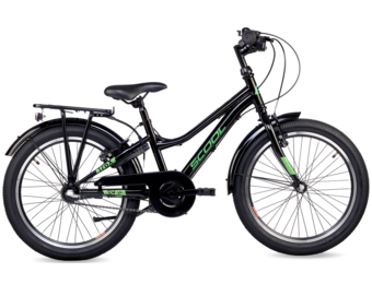 S'COOL troX  20" Black-Neon 3-Speed 6+