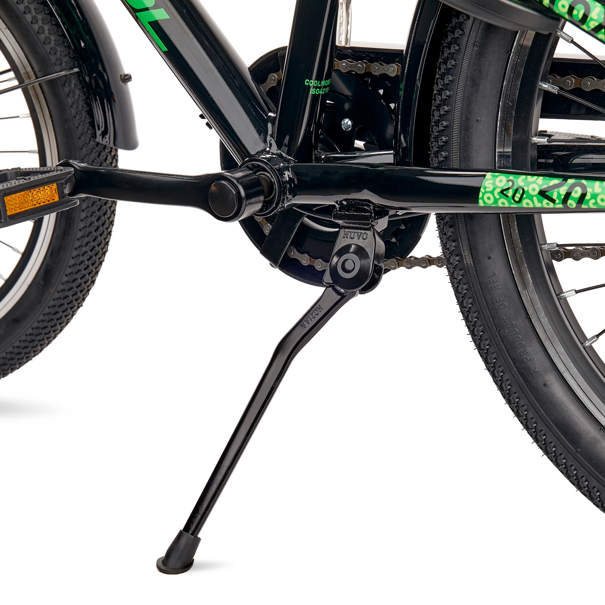 S'COOL troX 20" Black-Neon 3-Speed 6+