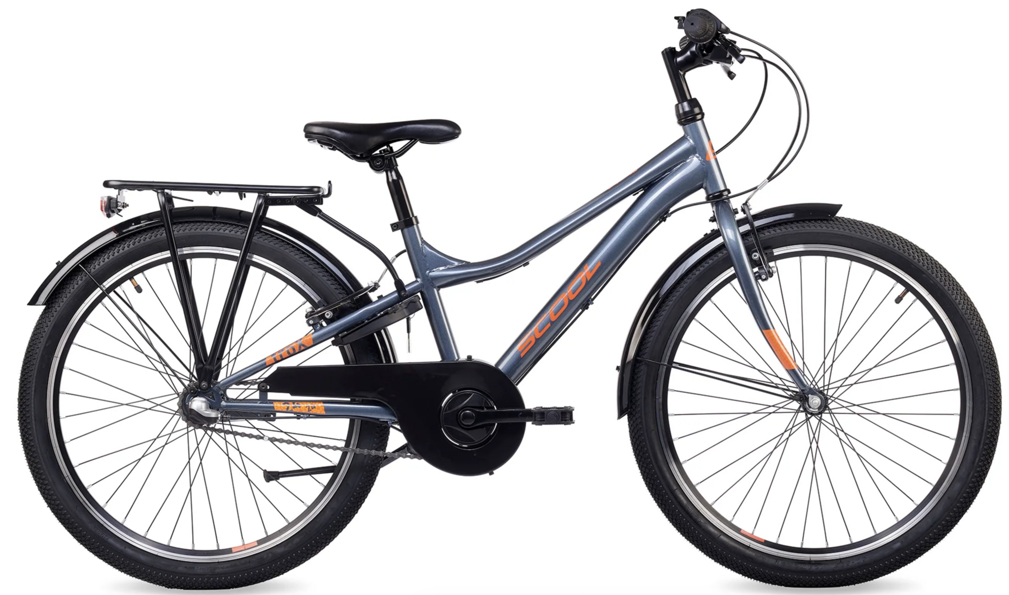 S'COOL troX 24" Grey-Orange 3-Speed 8+