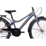 S'COOL troX 24" Grey-Orange 3-Speed 8+