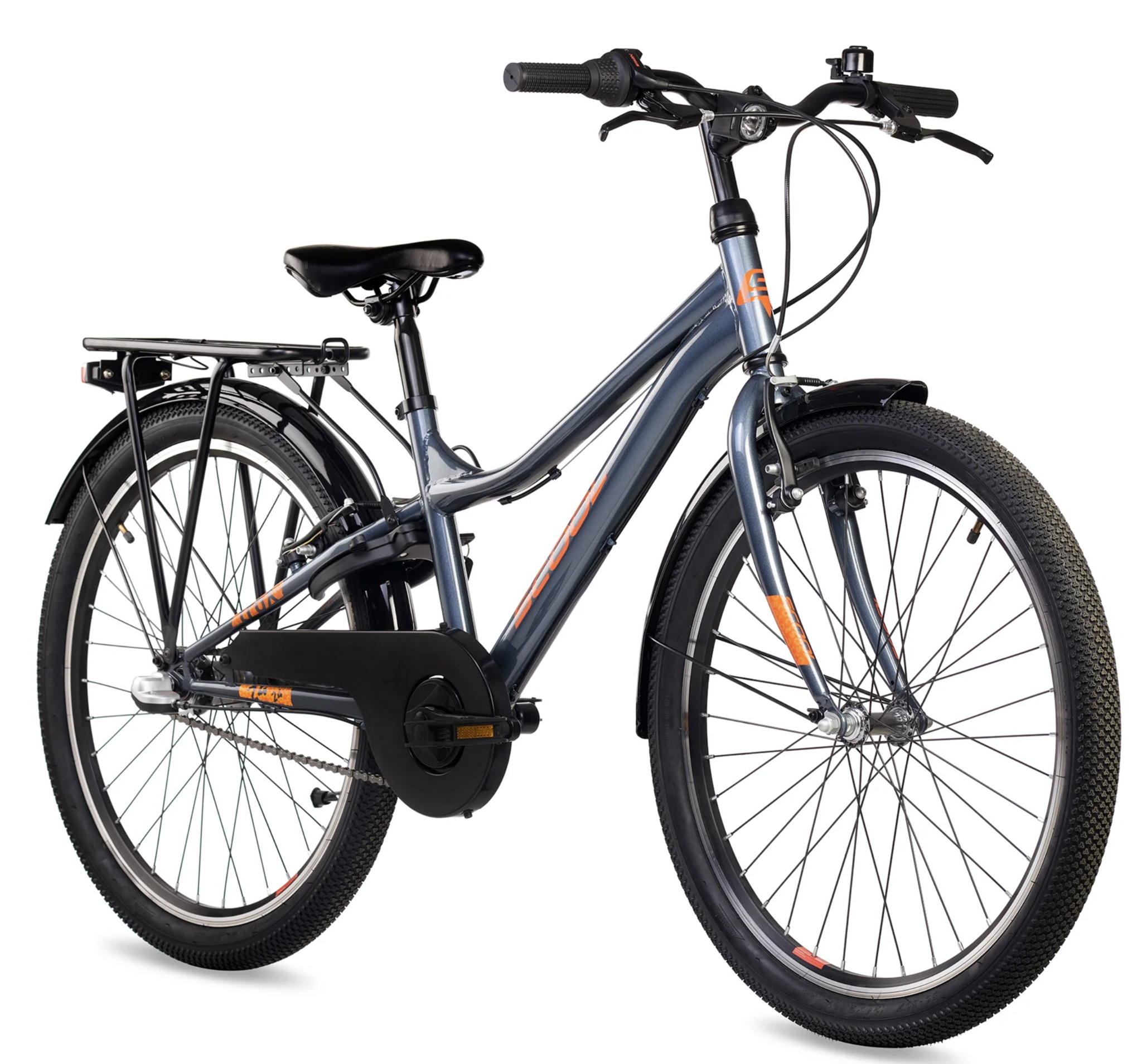 S'COOL troX 24" Grey-Orange 3-Speed 8+
