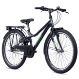 S'COOL troX 24" Black-Neon 3-Speed 8+