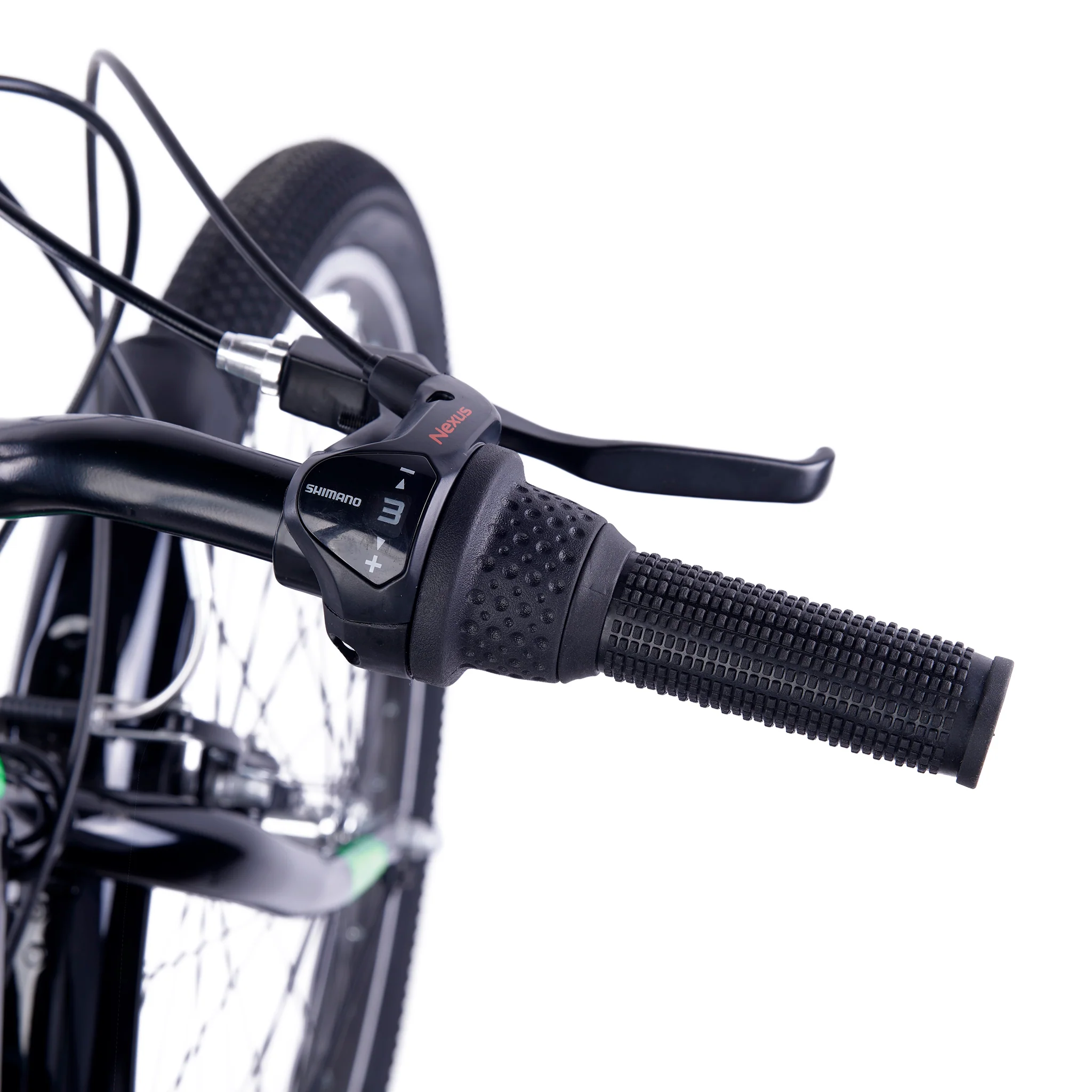 S'COOL troX 24" Black-Neon 3-Speed 8+