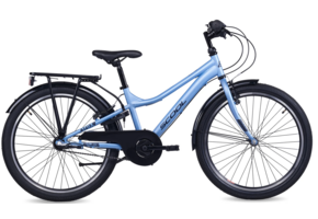 S'COOL troX 24" Ice Blue 3-Speed 8+