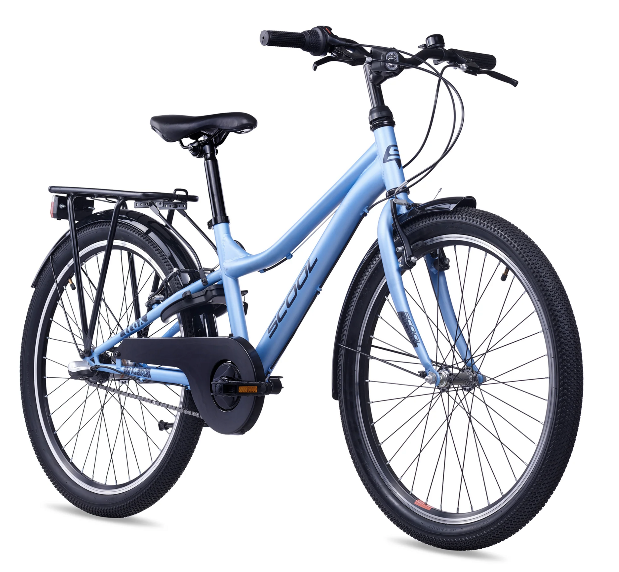 S'COOL troX 24" Ice Blue 3-Speed 8+