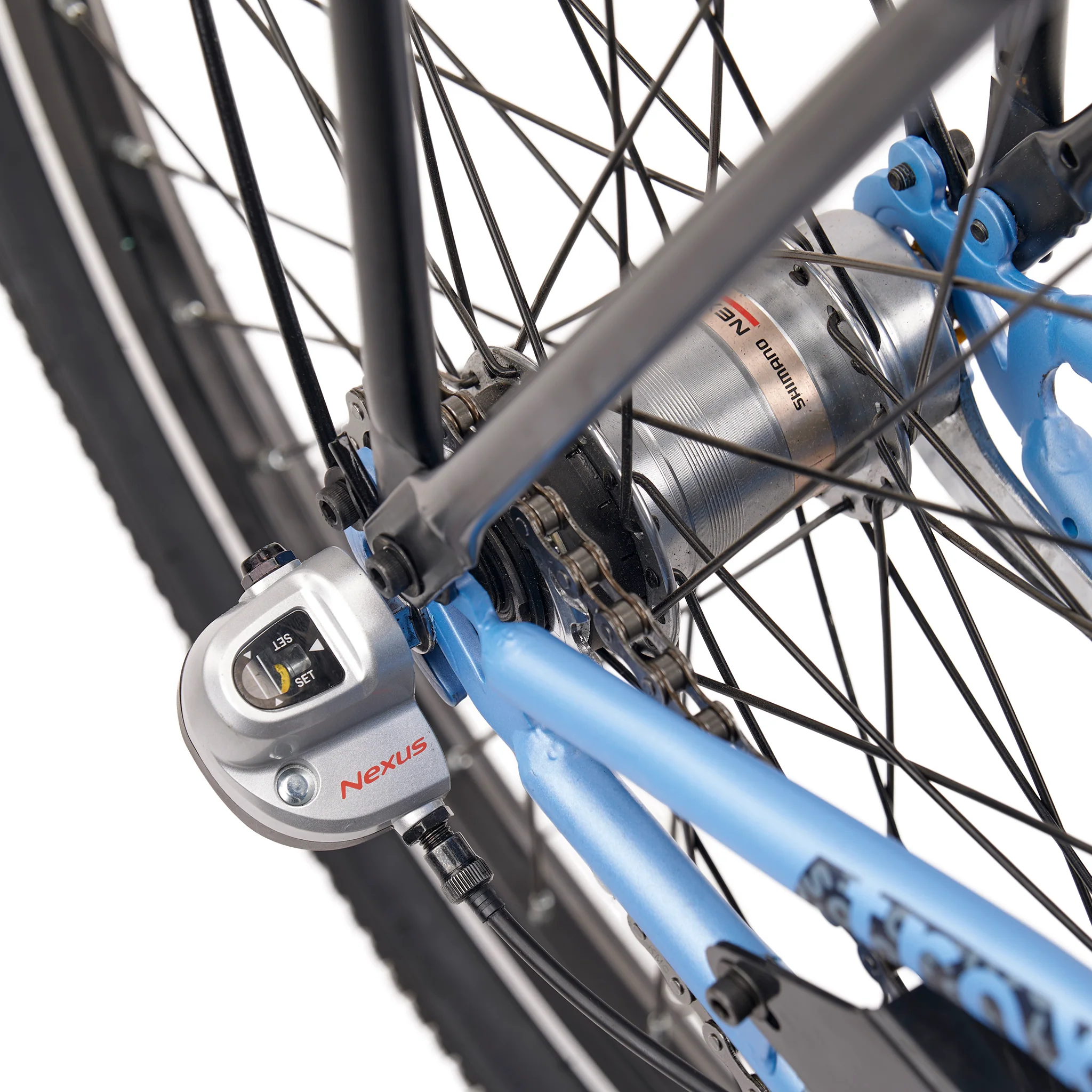 S'COOL troX 24" Ice Blue 3-Speed 8+