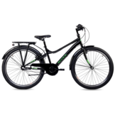 S'COOL troX 26" Black-Neon 3-Speed 10+