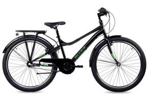 S'COOL troX 26" Black-Neon 3-Speed 10+