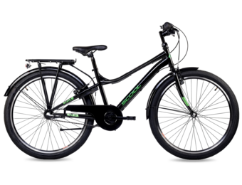S'COOL troX 26" Black-Neon 3-Speed 10+