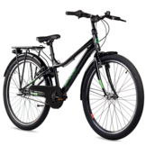 S'COOL troX 26" Black-Neon 3-Speed 10+