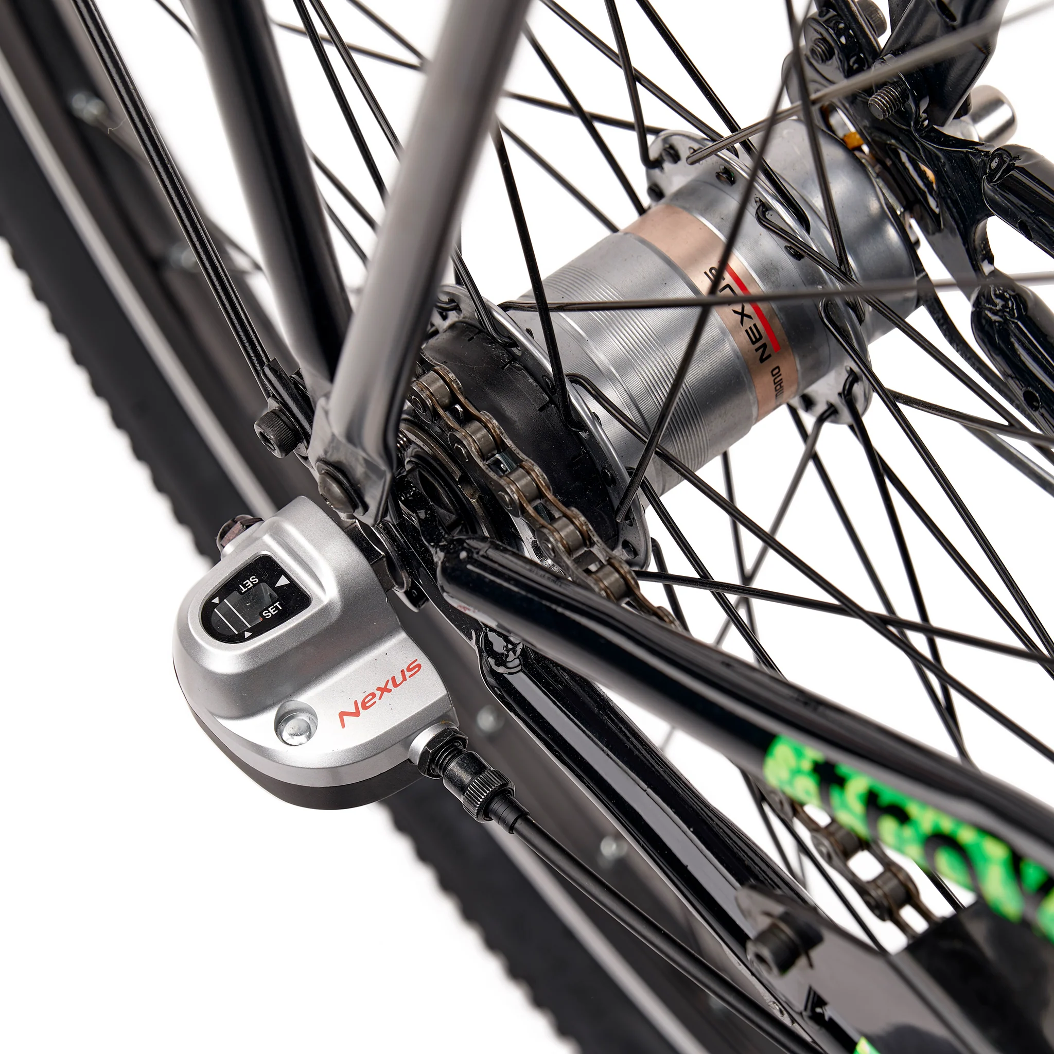 S'COOL troX 26" Black-Neon 3-Speed 10+