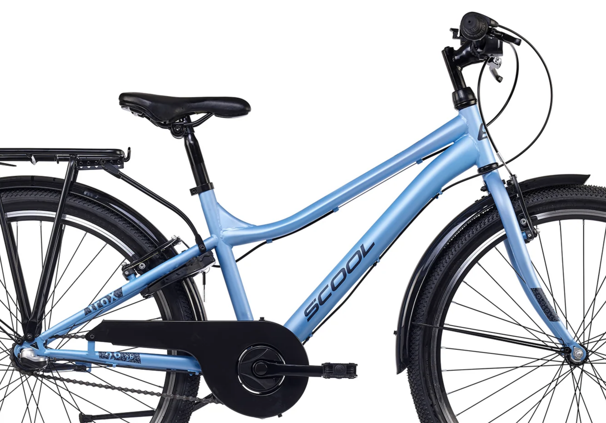 S'COOL troX 26" Ice Blue 3-Speed 10+