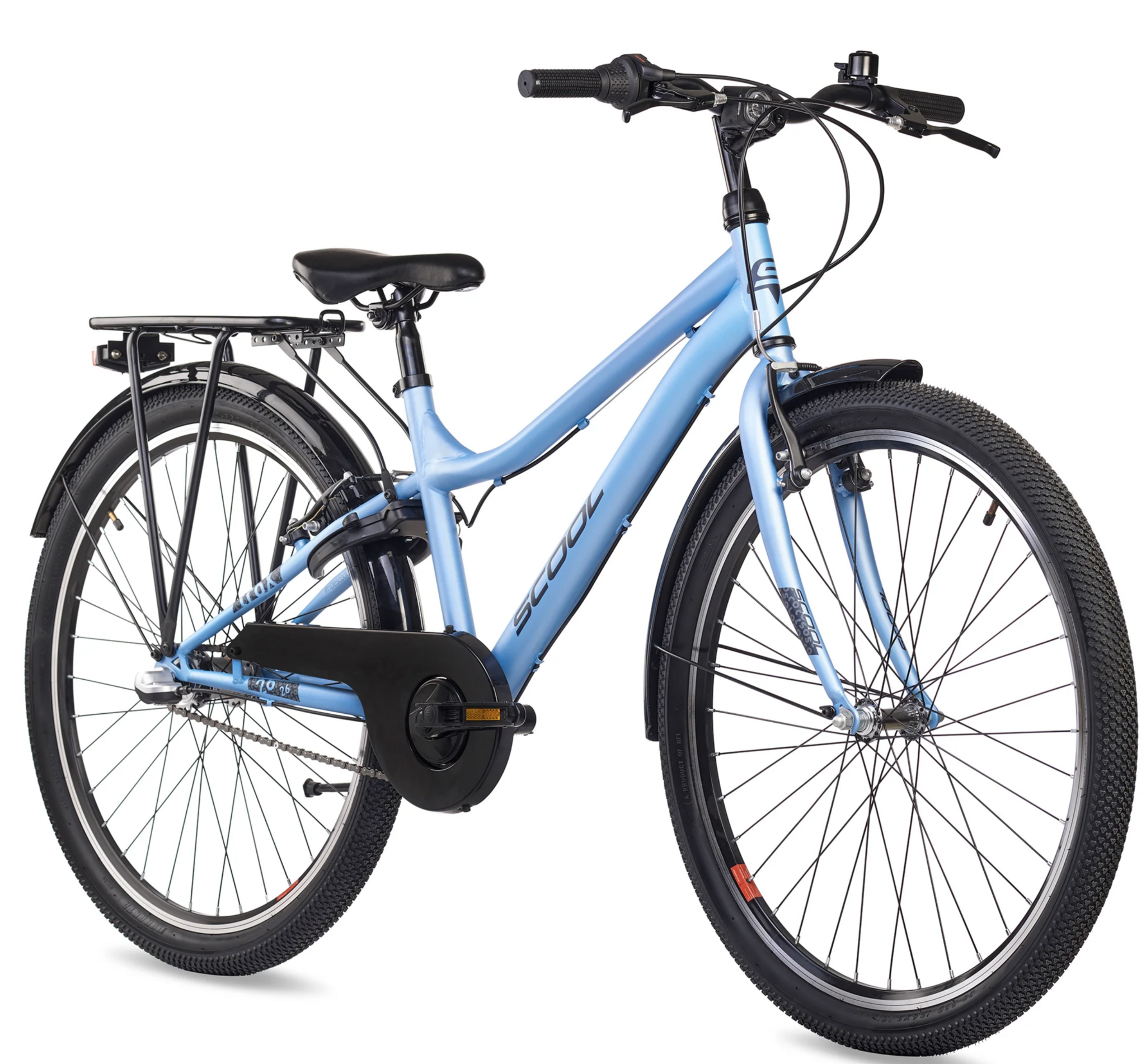 S'COOL troX 26" Ice Blue 3-Speed 10+