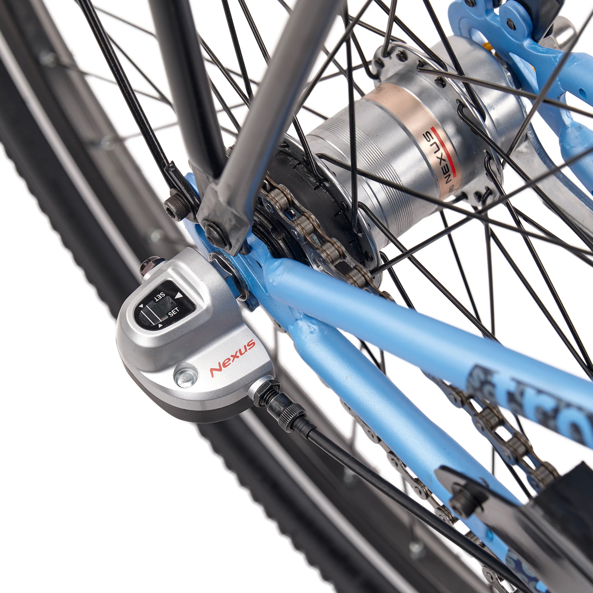 S'COOL troX 26" Ice Blue 3-Speed 10+