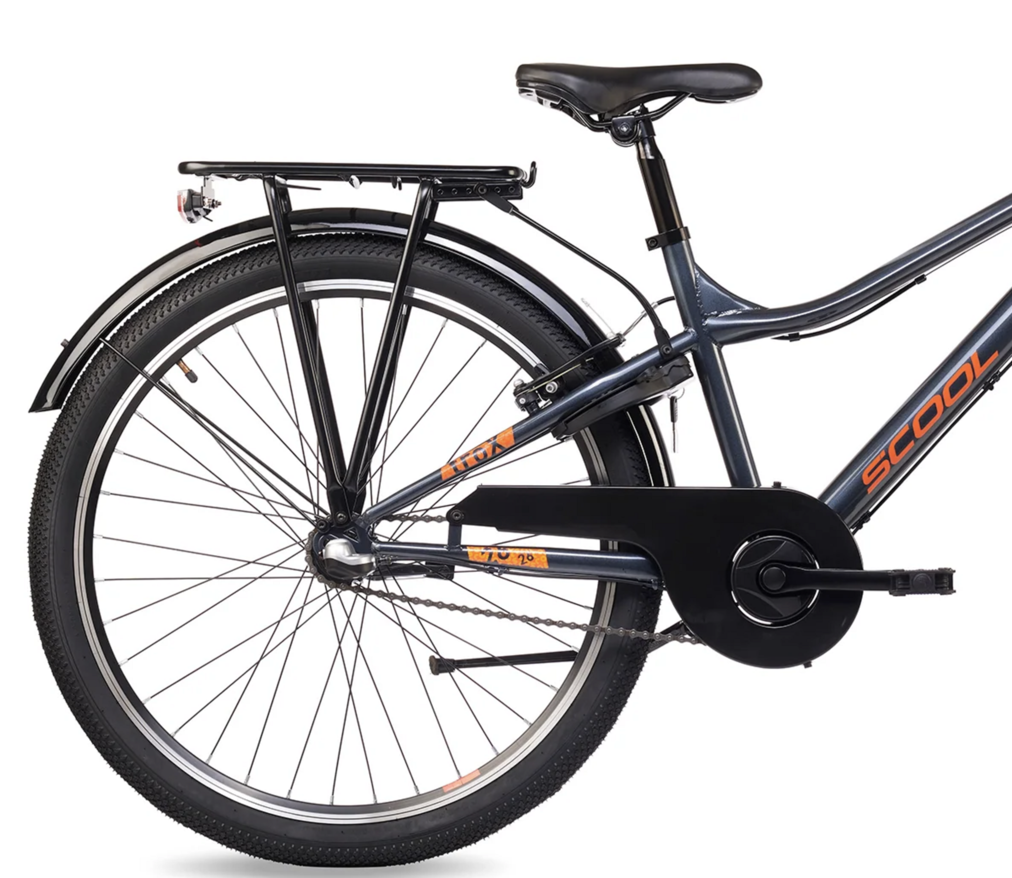S'COOL troX 26" Grey-Orange 3-Speed 10+
