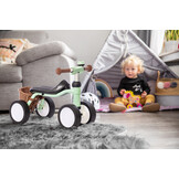 Pukylino oefenfiets met 4 wielen Pastel Green bundel 1+