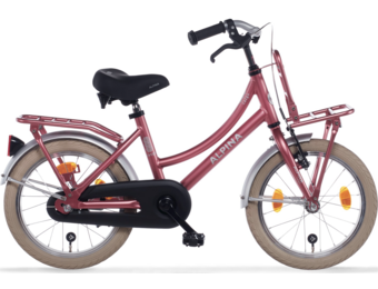 Showroom model - Alpina Cargo meisjesfiets met voordrager 18" Berry Red Matt 5+