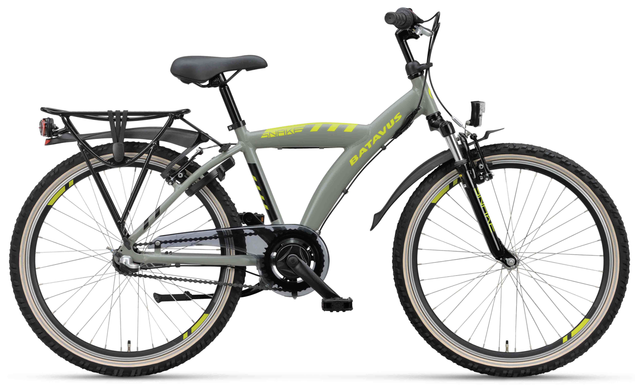 Batavus Snake jongensfiets 24" 3-speed Tactical Green 8+