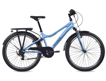 S'COOL troX 26" Ice Blue 6-Speed 10+