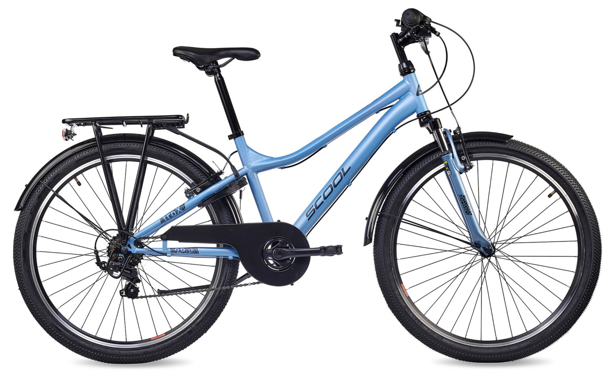 S'COOL troX 26" Ice Blue 6-Speed 10+