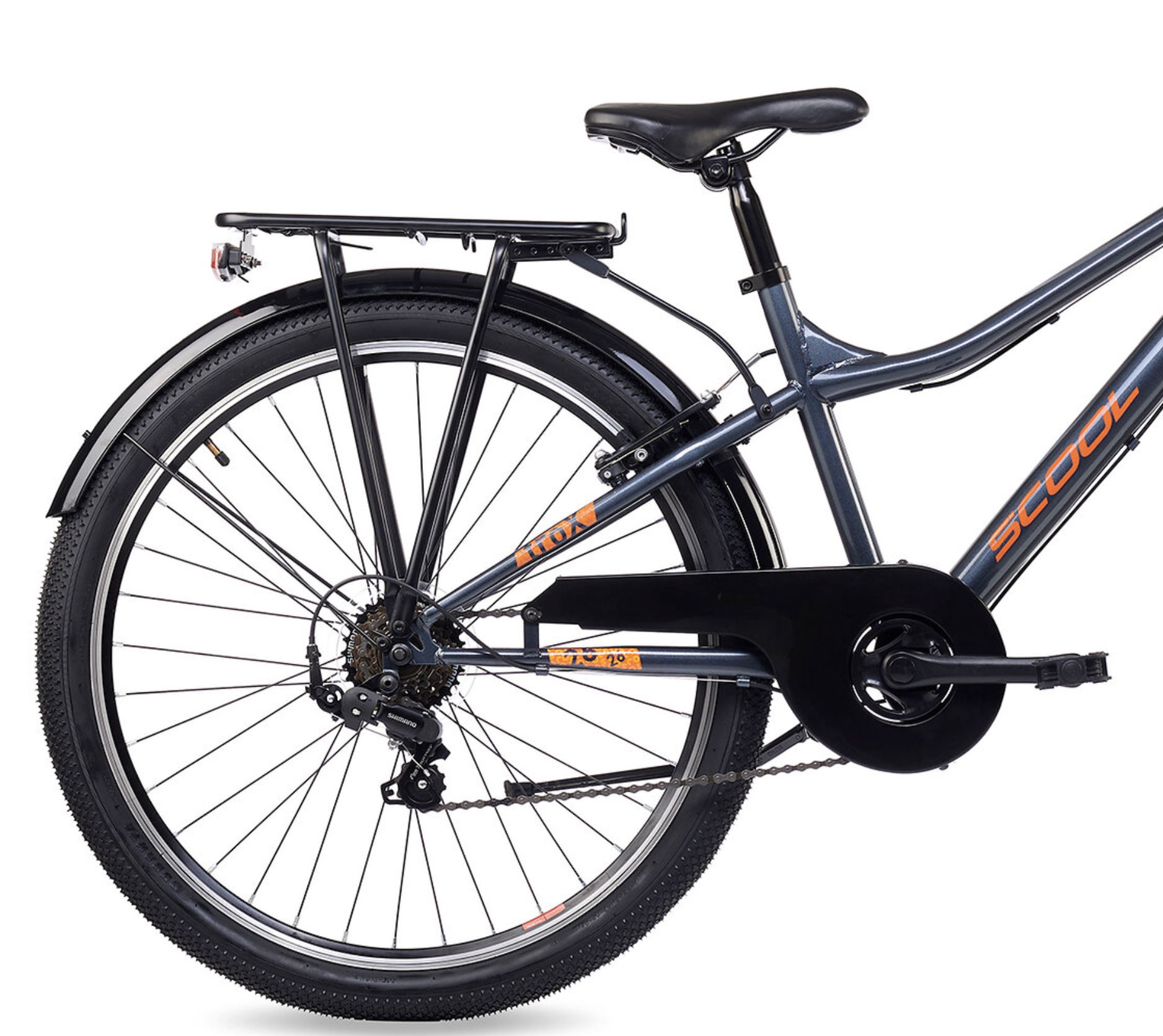 S'COOL troX 26" Grey-Orange 6-Speed 10+