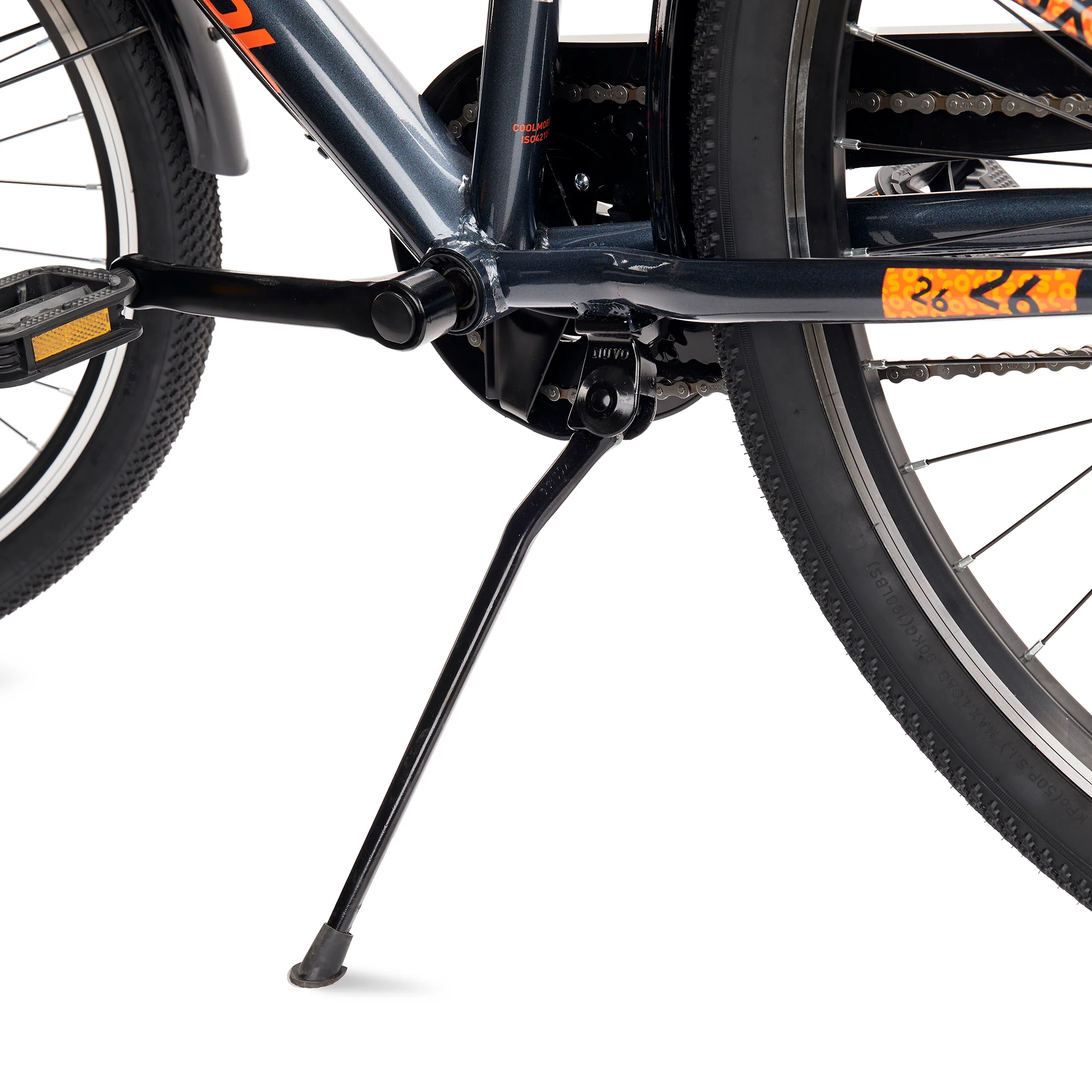 S'COOL troX 26" Grey-Orange 6-Speed 10+