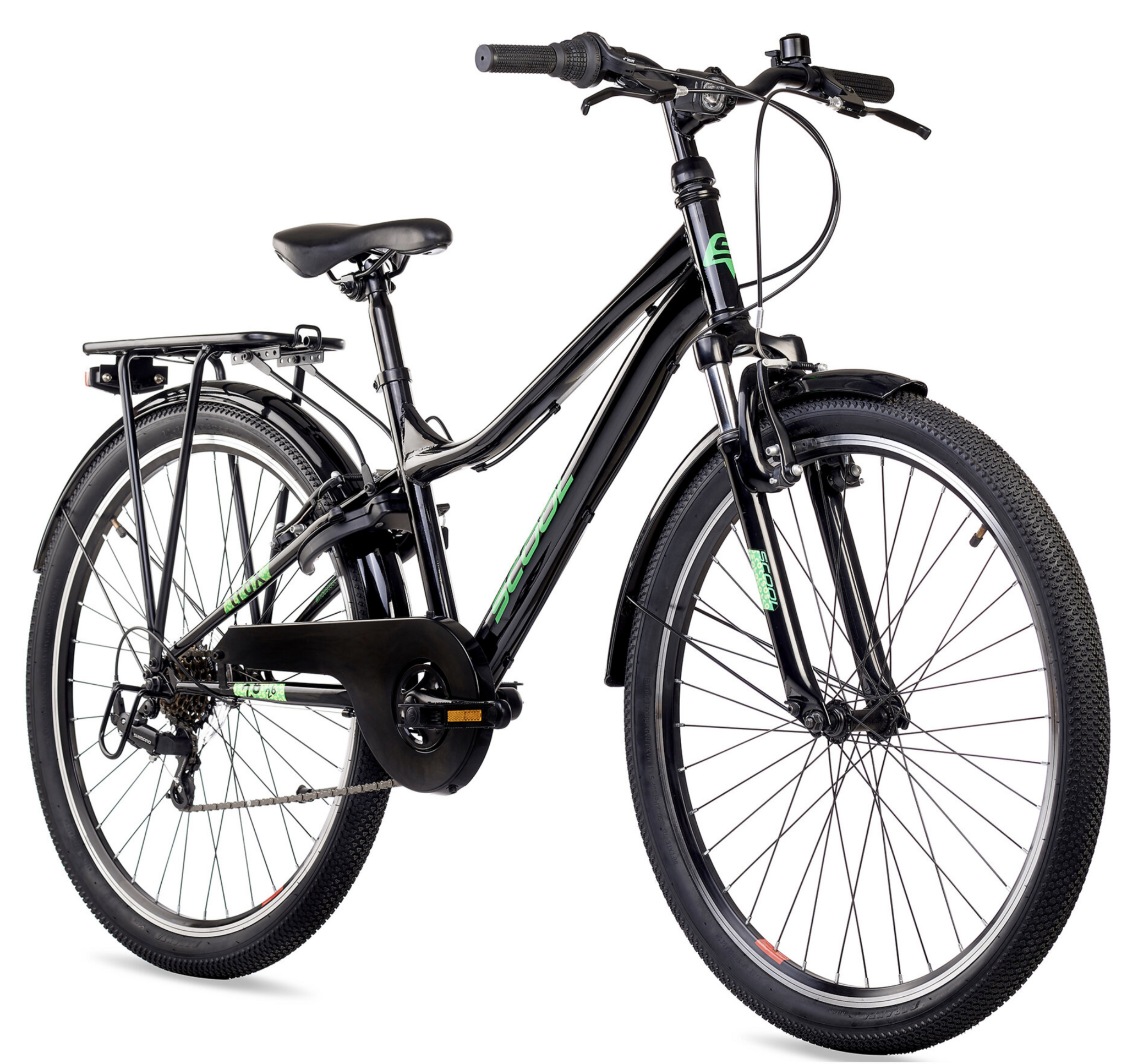 S'COOL troX 26" Black-Neon 6-Speed 10+