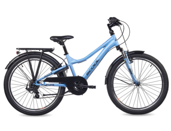 S'COOL troX 24" Ice Blue 6-Speed 8+