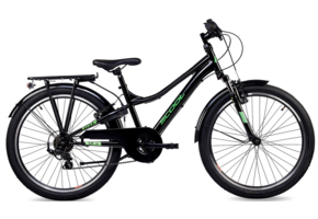 S'COOL troX 24" Black-Neon 6-Speed 8+