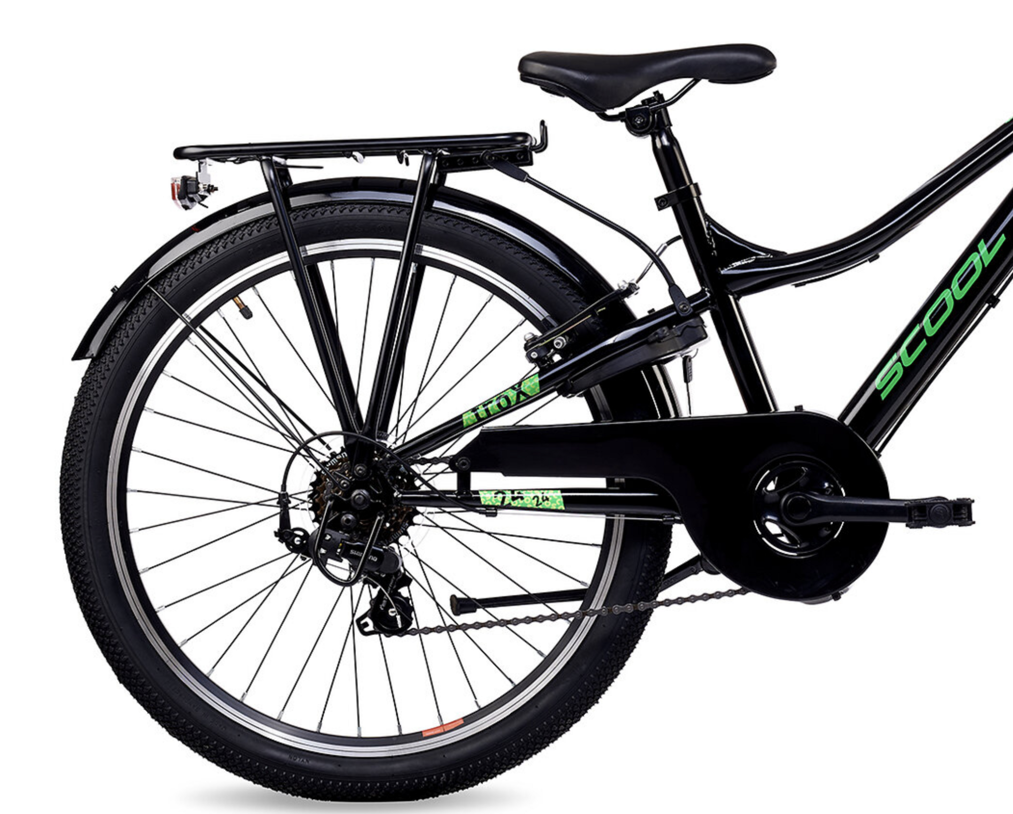 S'COOL troX 24" Black-Neon 6-Speed 8+