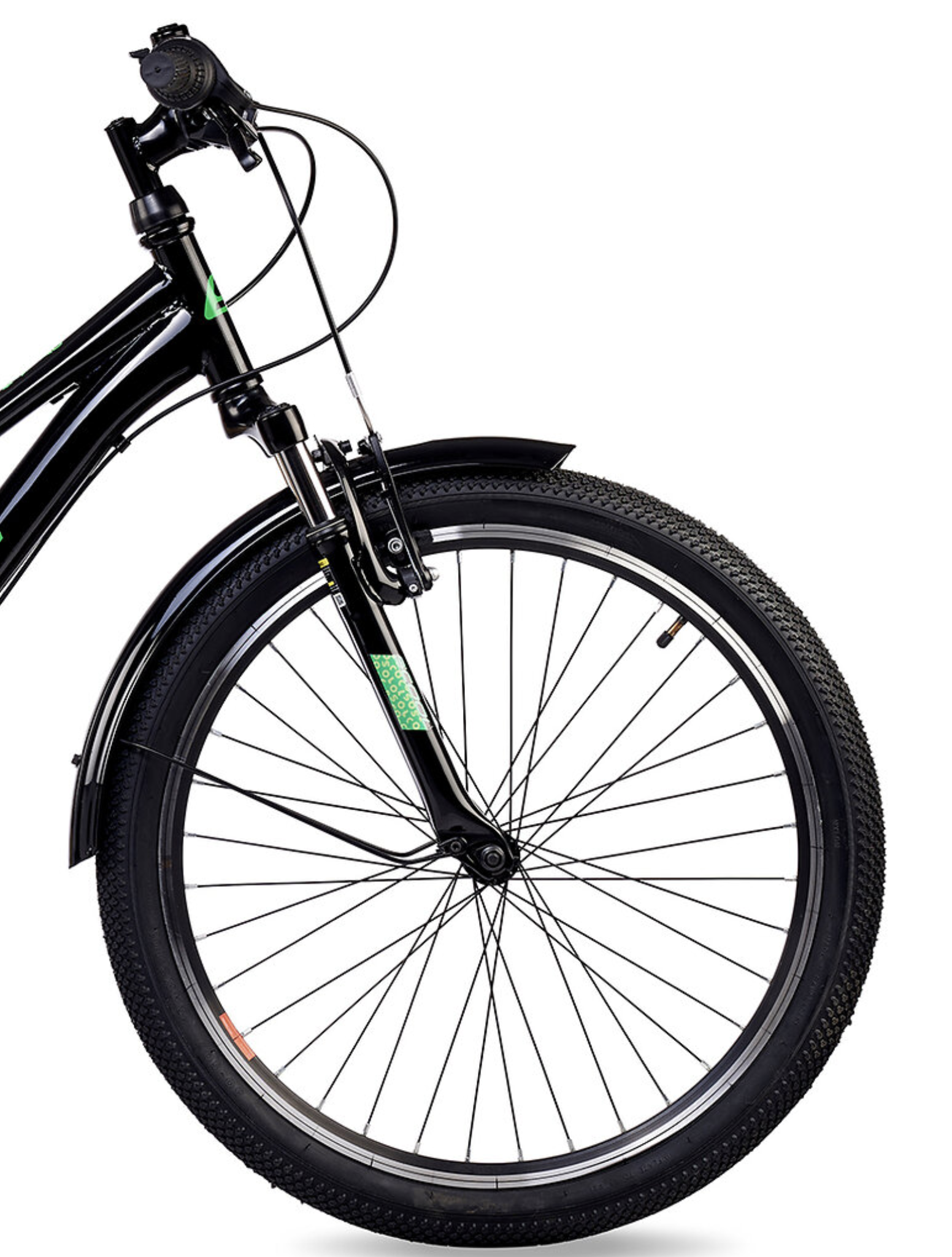 S'COOL troX 24" Black-Neon 6-Speed 8+