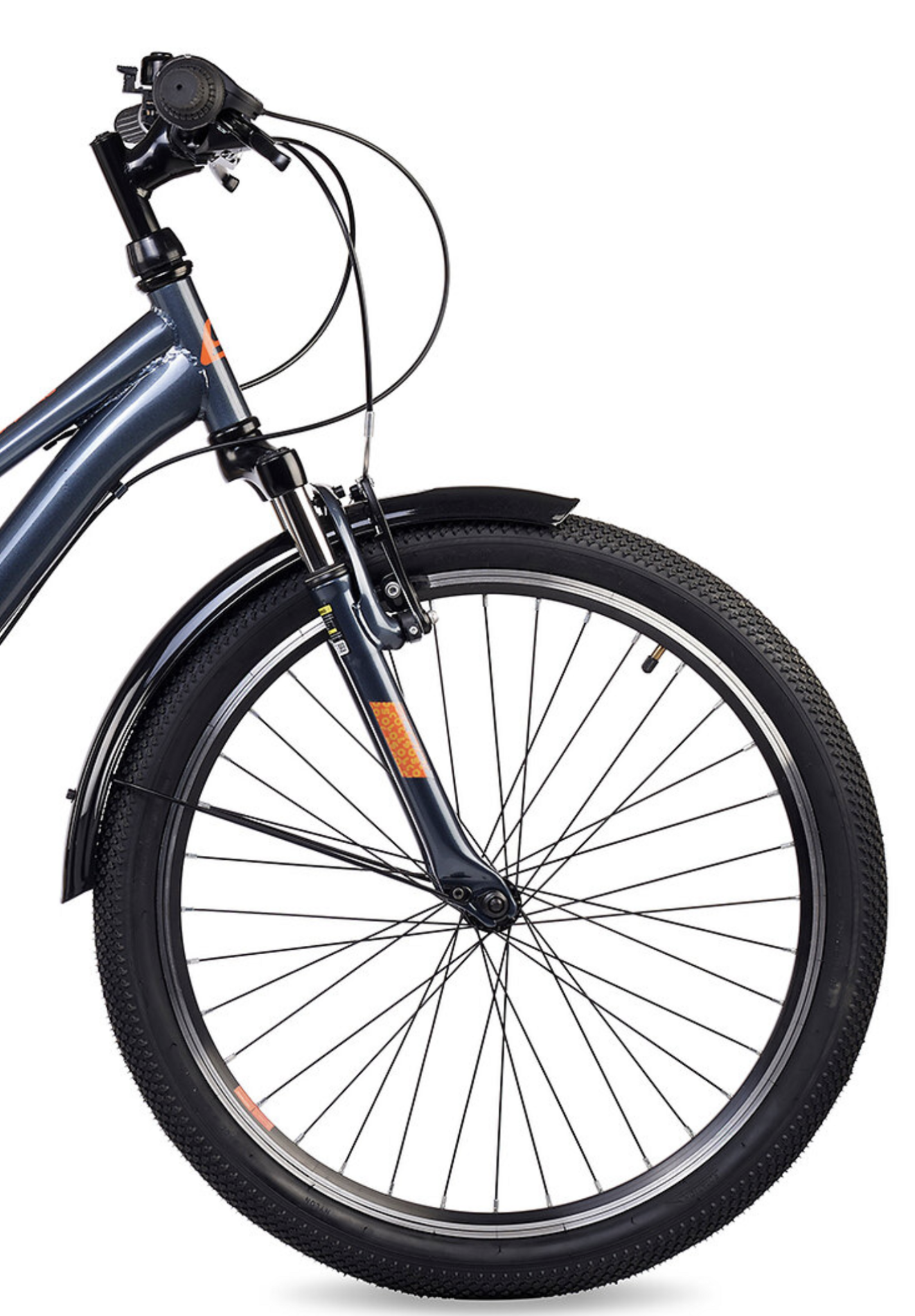 S'COOL troX 24" Grey-Orange 6-Speed 8+