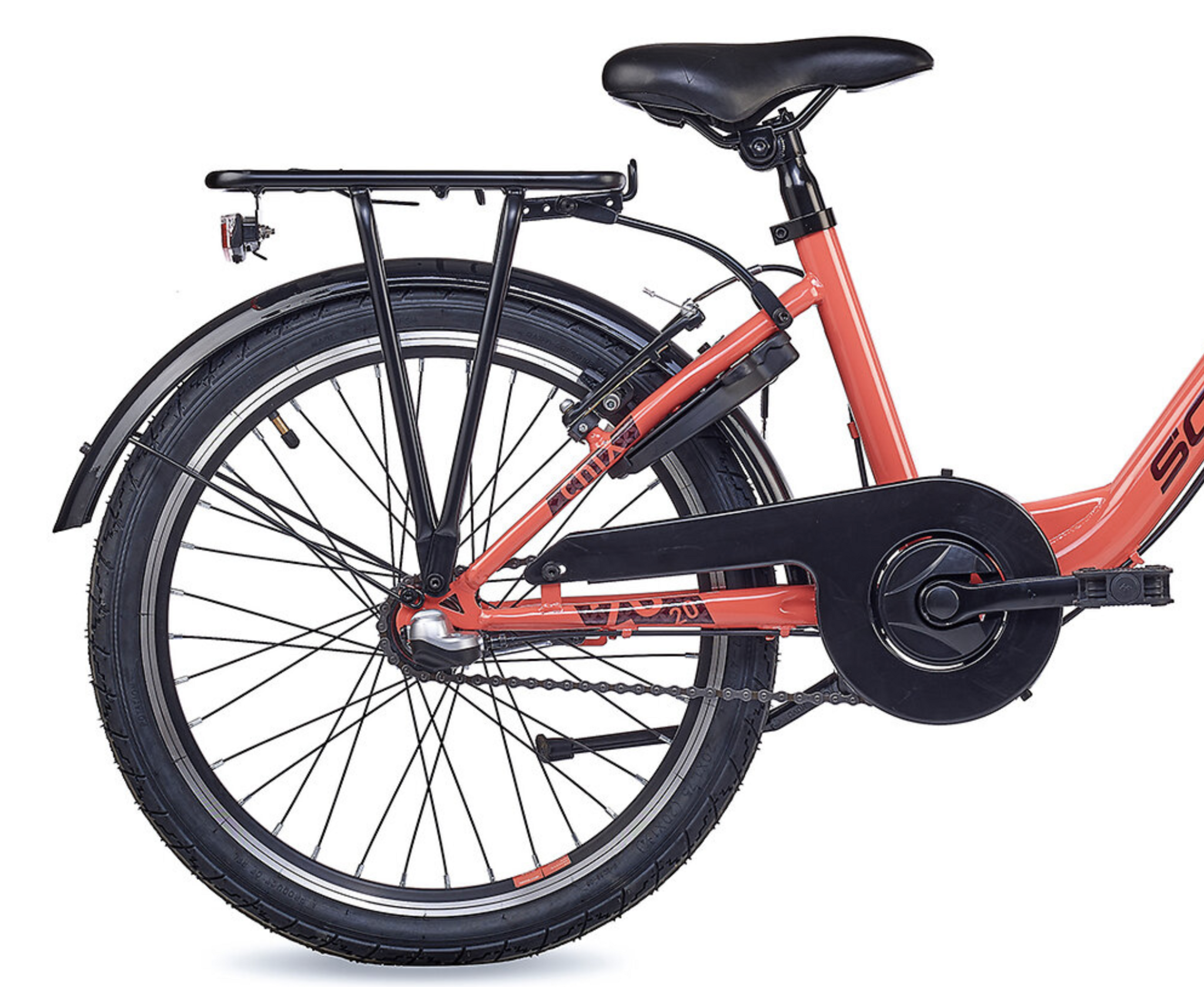 S'COOL chiX Steel 20" Coral - Dark Red 3-Speed 6+