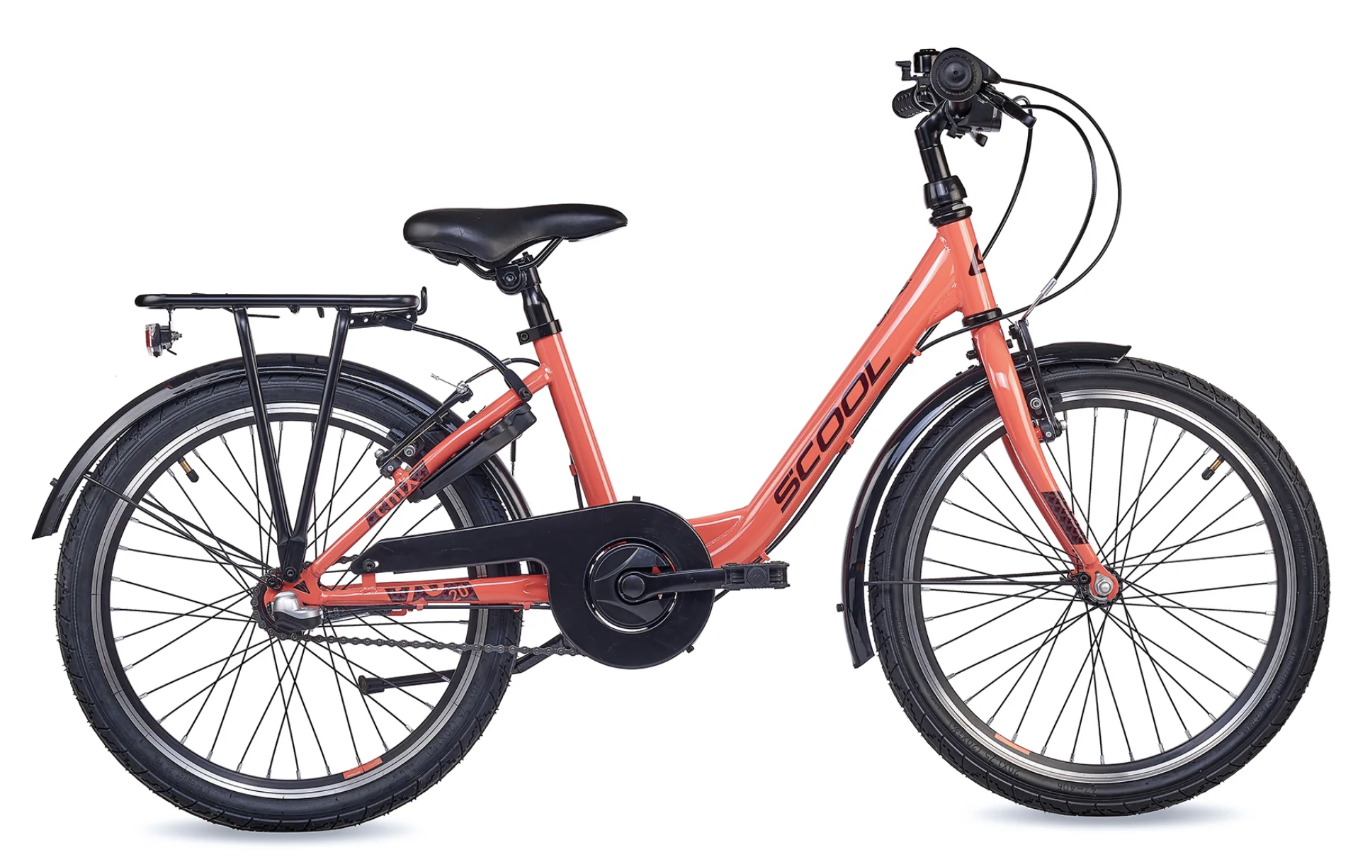 S'COOL chiX Steel 20" Coral - Dark Red 3-Speed 6+