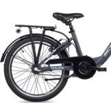 S'COOL chiX Steel 20" Dark Grey - Aqua 3-Speed 6+