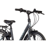 S'COOL chiX Steel 20" Dark Grey - Aqua 3-Speed 6+