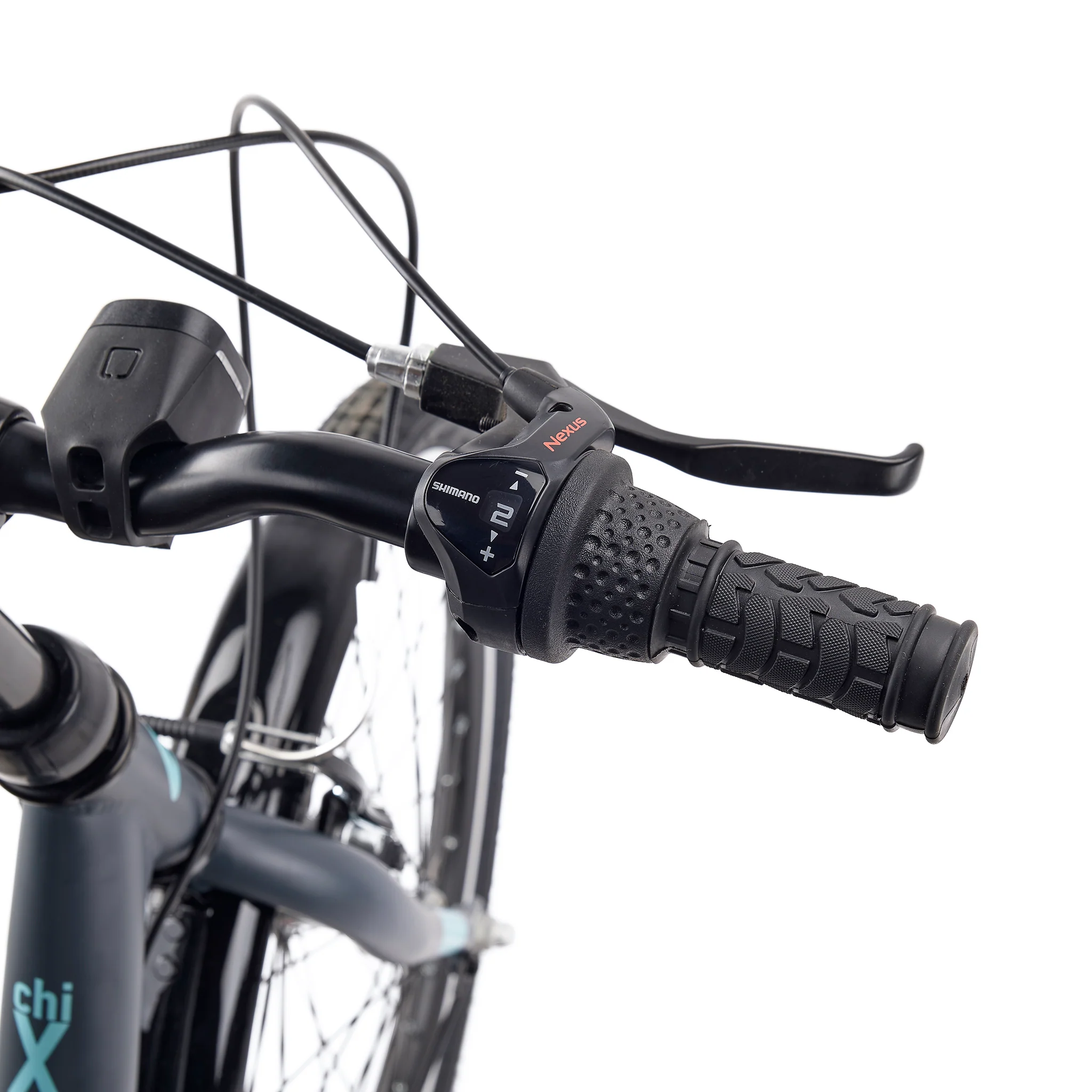 S'COOL chiX Steel 20" Dark Grey - Aqua 3-Speed 6+