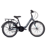 S'COOL chiX Steel 20" Dark Grey - Aqua 3-Speed 6+