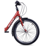S'COOL chiX Steel 20" Rood - Wit 3-Speed 6+