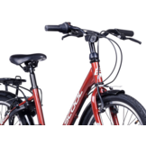 S'COOL chiX Steel 20" Rood - Wit 3-Speed 6+