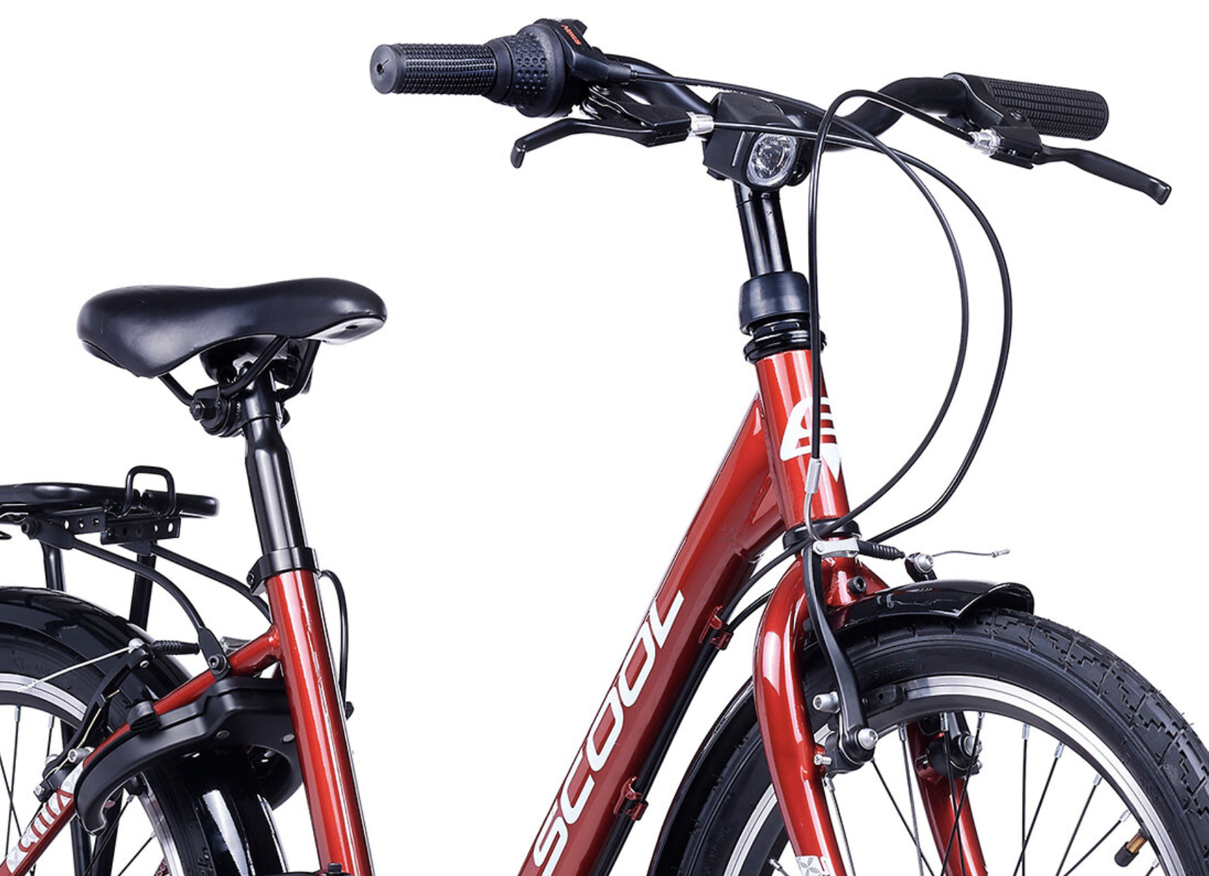 S'COOL chiX Steel 20" Rood - Wit 3-Speed 6+