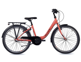 S'COOL chiX Steel 24" Coral - Dark Red 3-Speed 8+